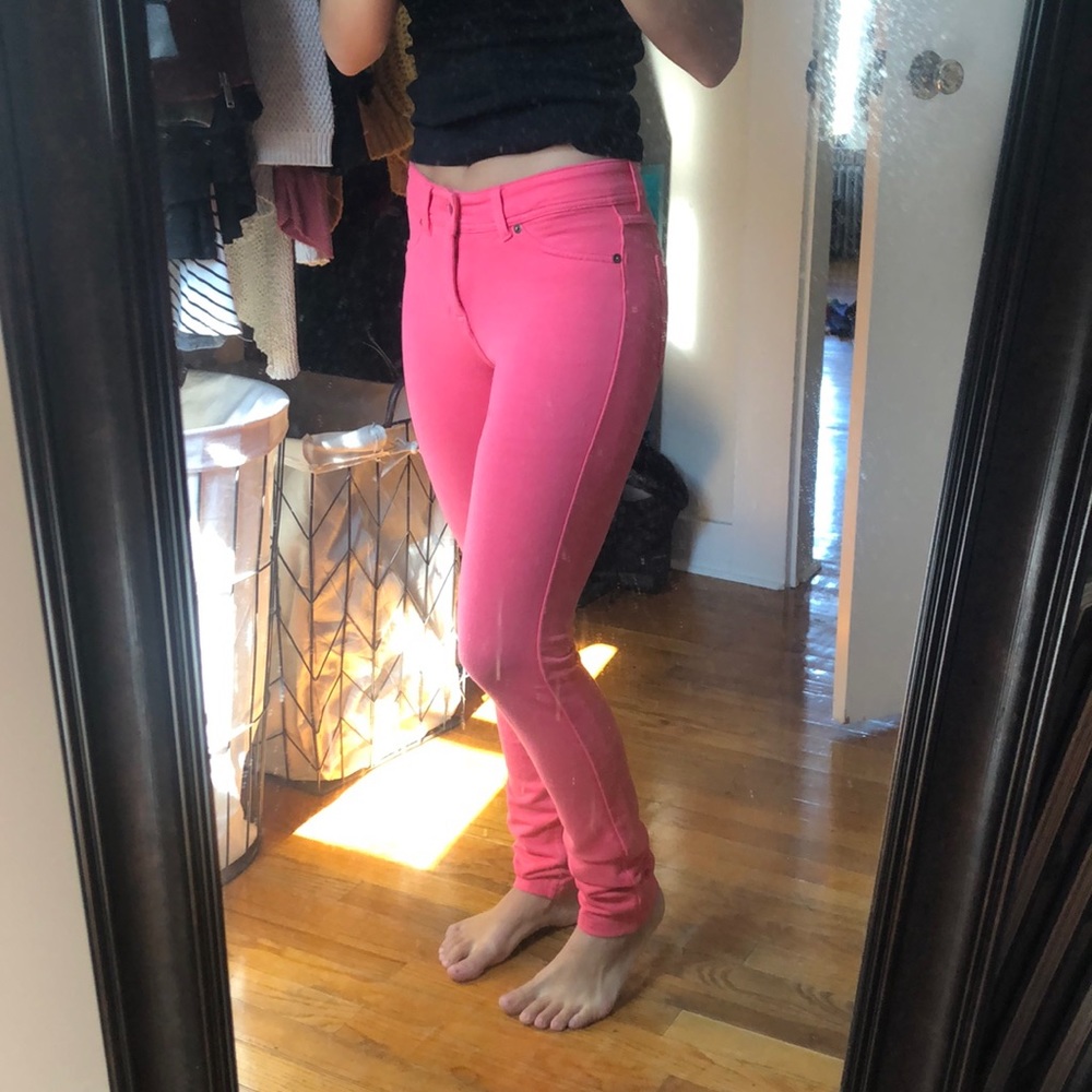 Pink jeggings